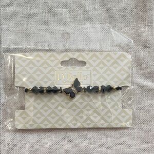 Black and Gold Butterfly Bracelet